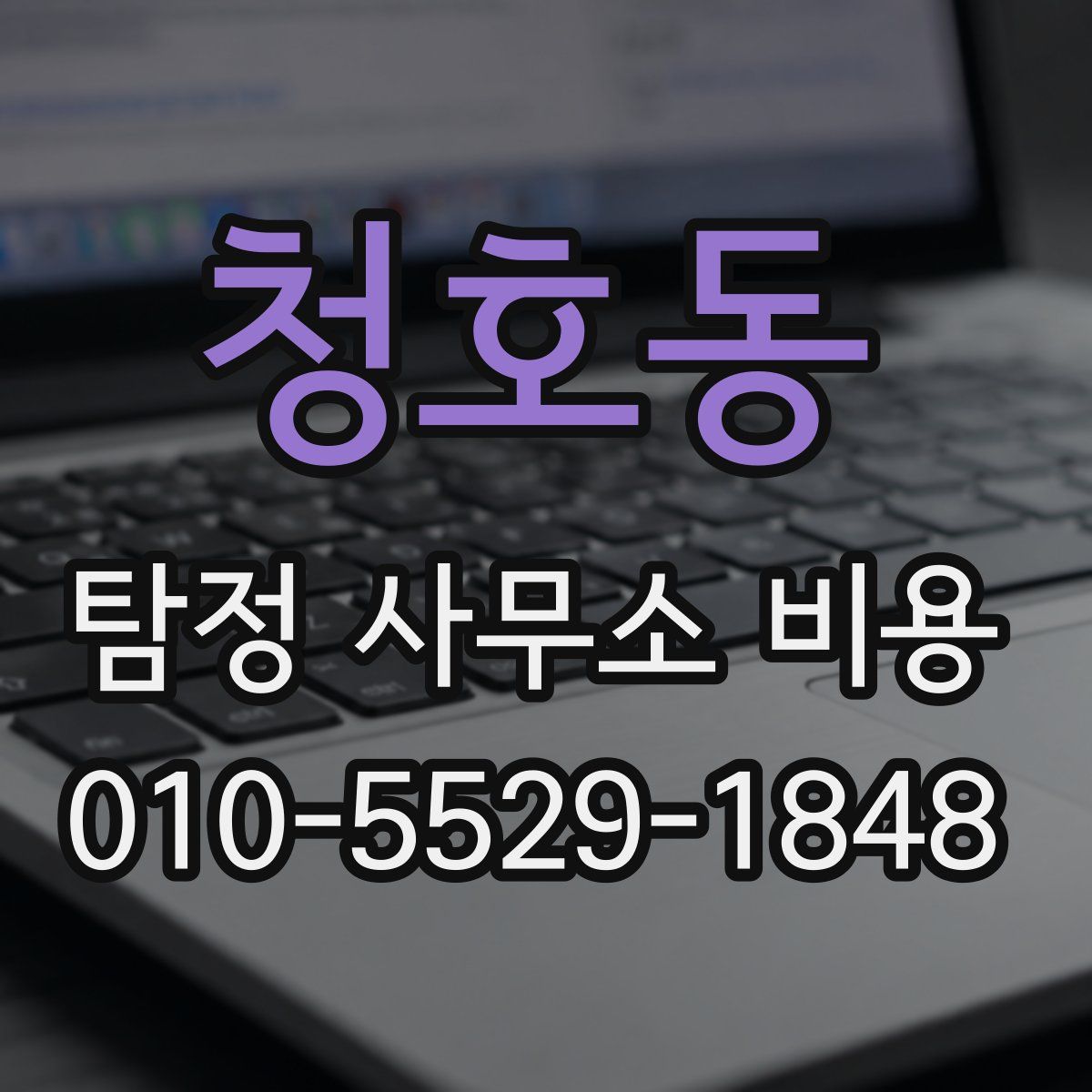청호동 탐정 사무소 비용
