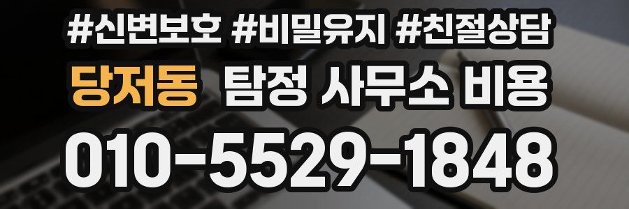 당저동 탐정 사무소 비용