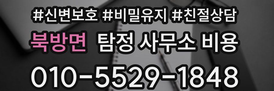 북방면 탐정 사무소 비용