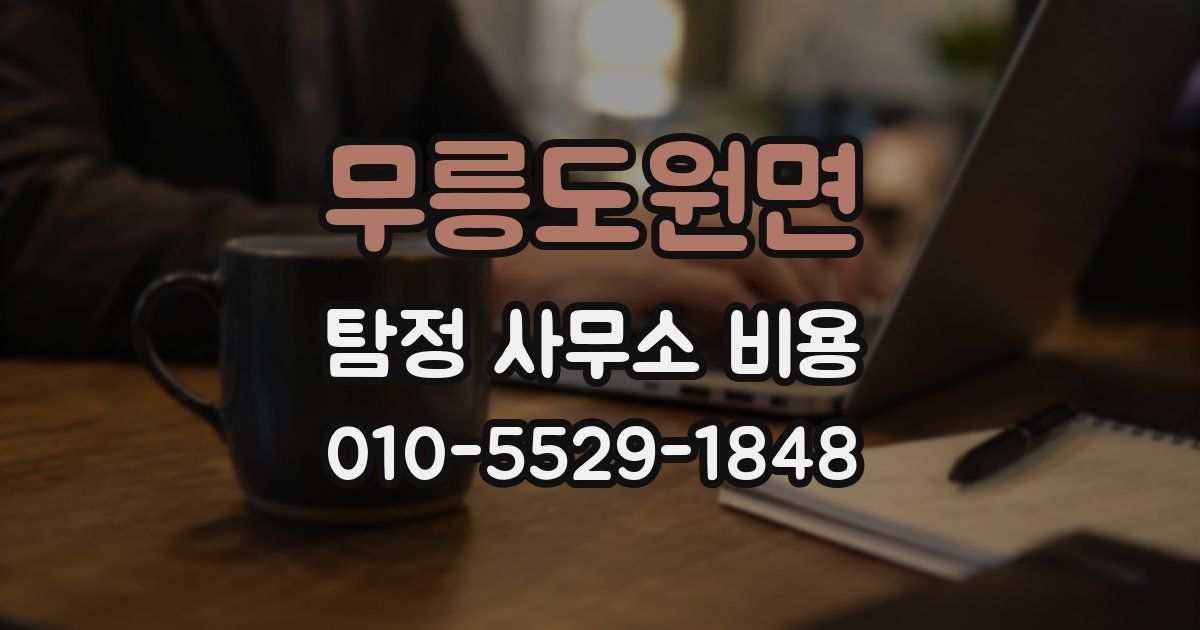 무릉도원면 탐정 사무소 비용