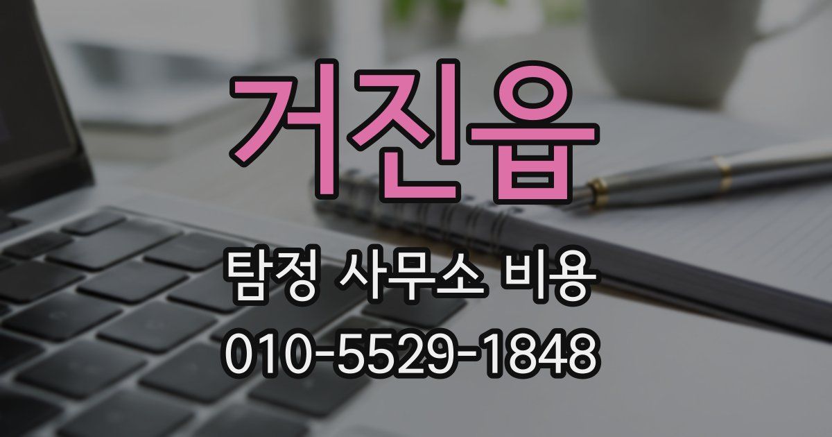 거진읍 탐정 사무소 비용