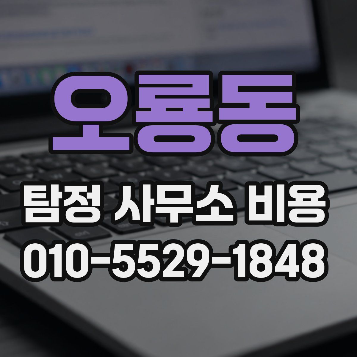 오룡동 탐정 사무소 비용
