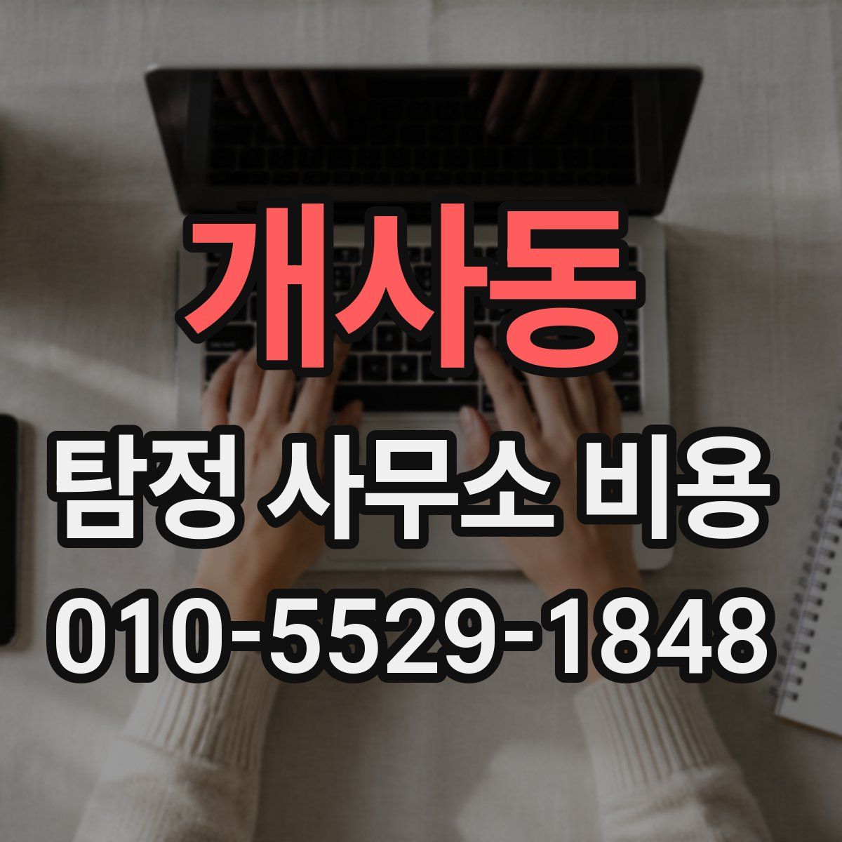 개사동 탐정 사무소 비용