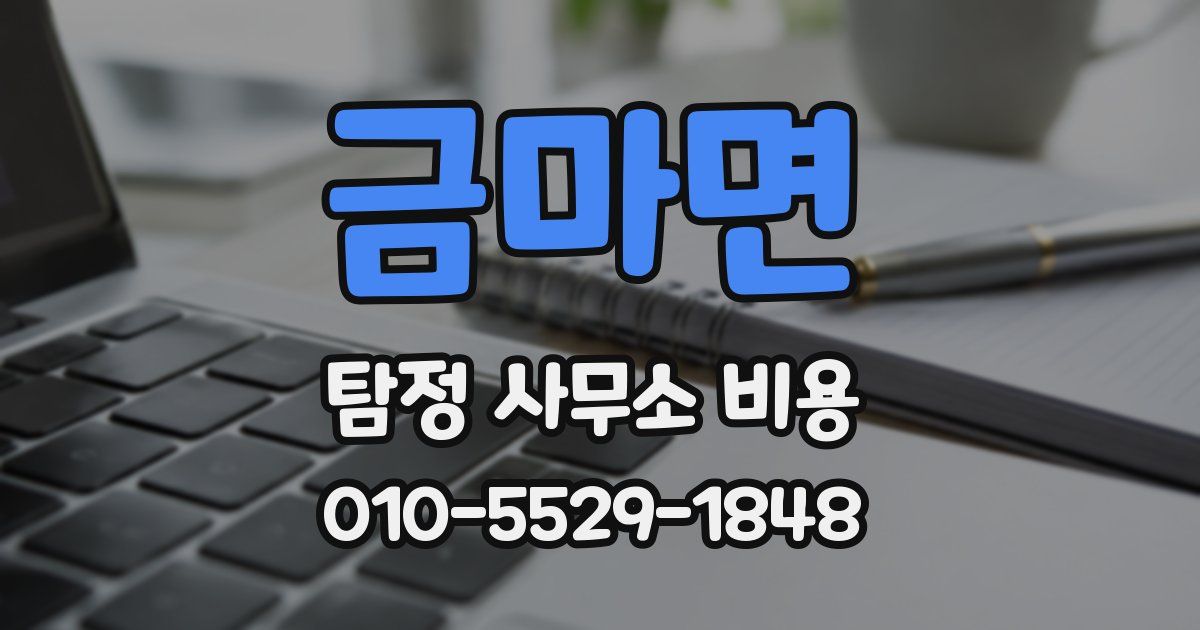 금마면 탐정 사무소 비용