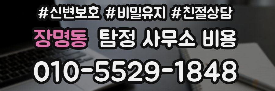 장명동 탐정 사무소 비용