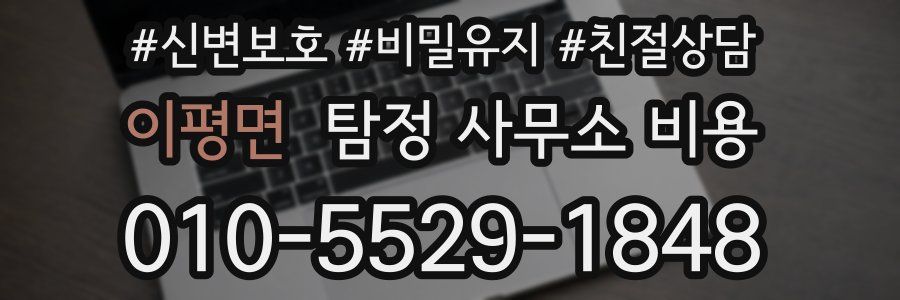 이평면 탐정 사무소 비용