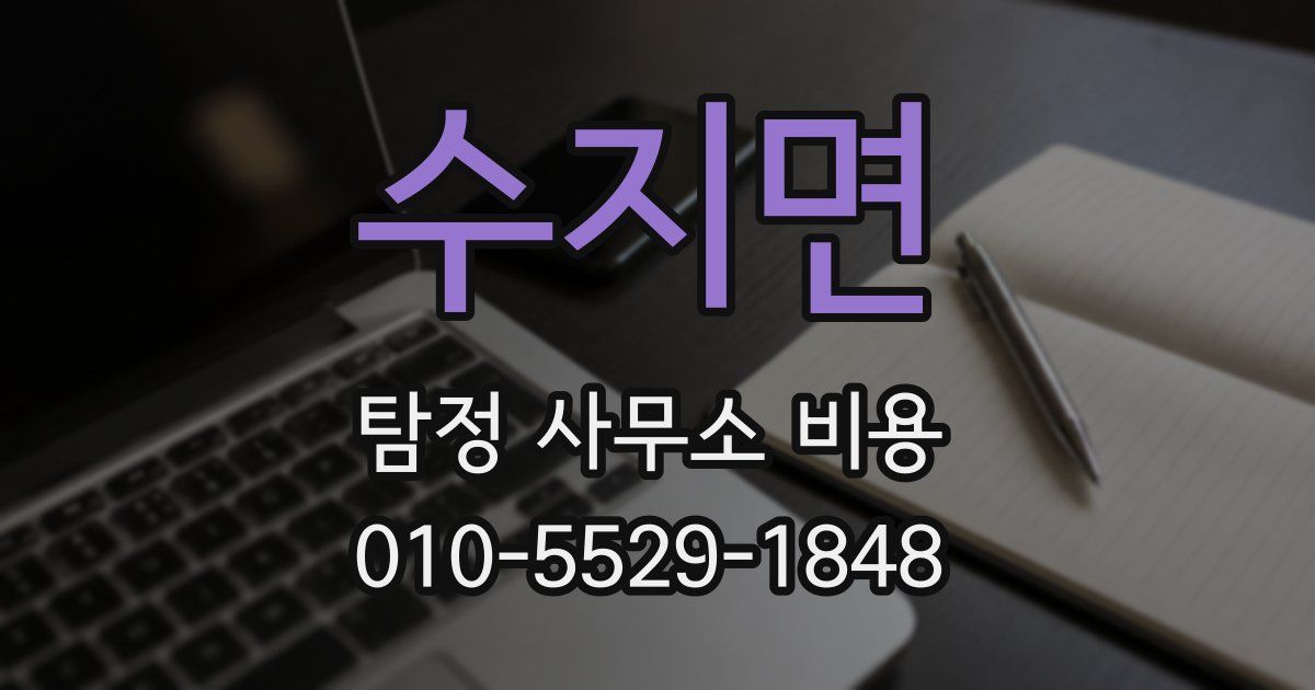 수지면 탐정 사무소 비용
