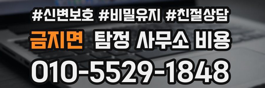 금지면 탐정 사무소 비용