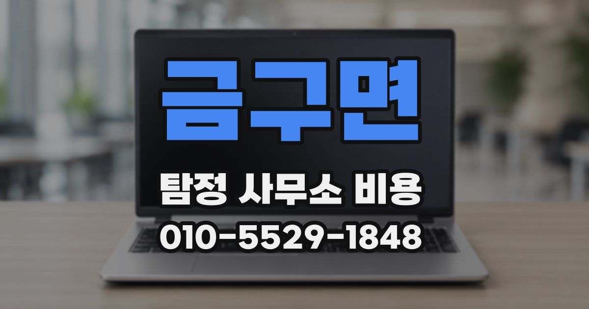 금구면 탐정 사무소 비용