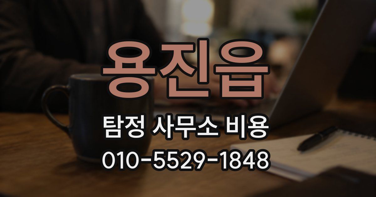 용진읍 탐정 사무소 비용