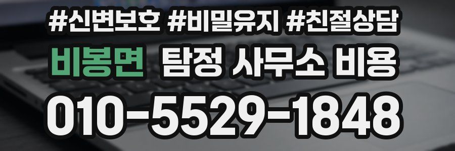 비봉면 탐정 사무소 비용