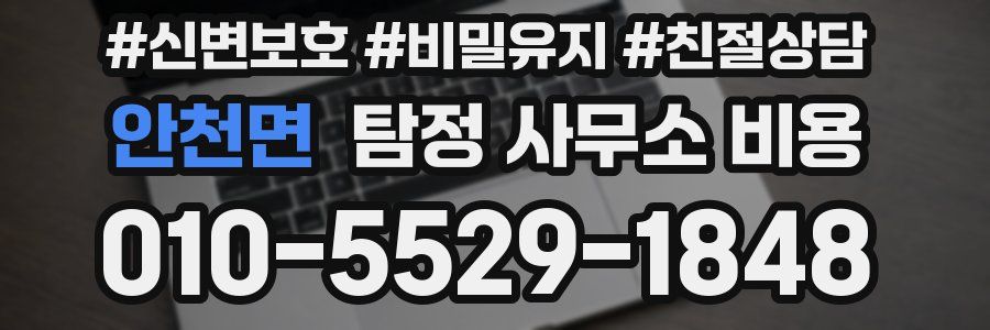 안천면 탐정 사무소 비용