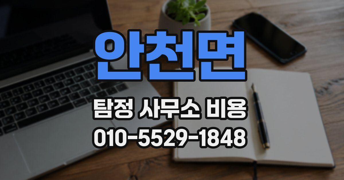 안천면 탐정 사무소 비용