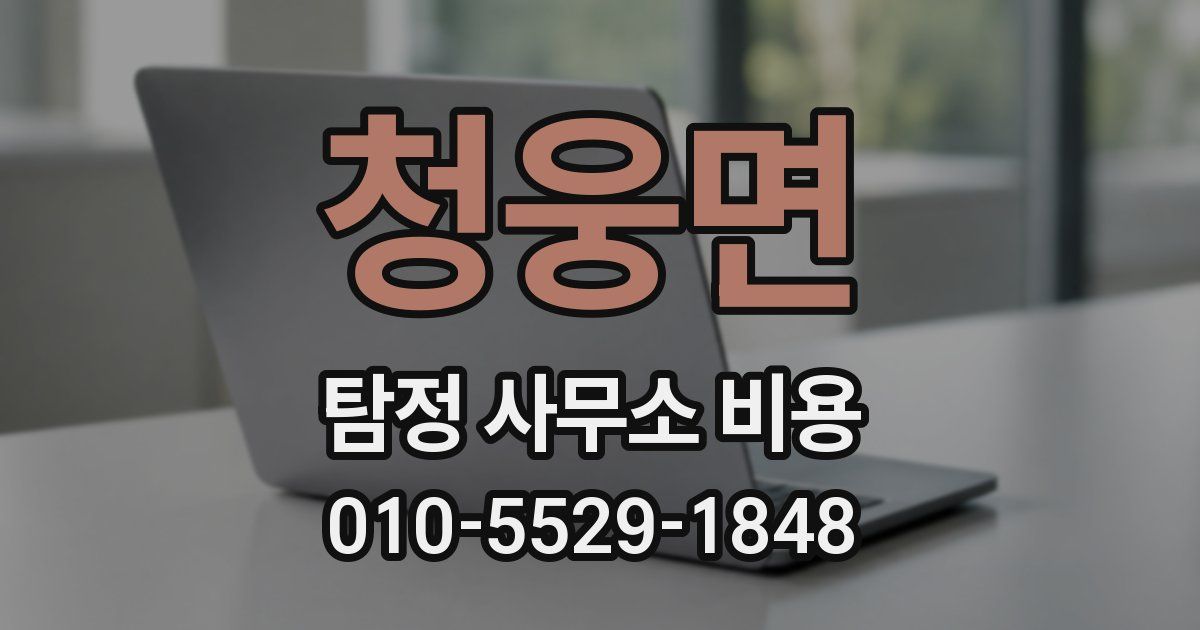 청웅면 탐정 사무소 비용