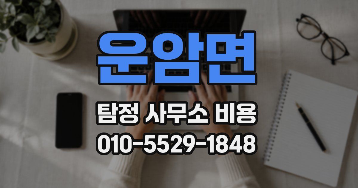 운암면 탐정 사무소 비용