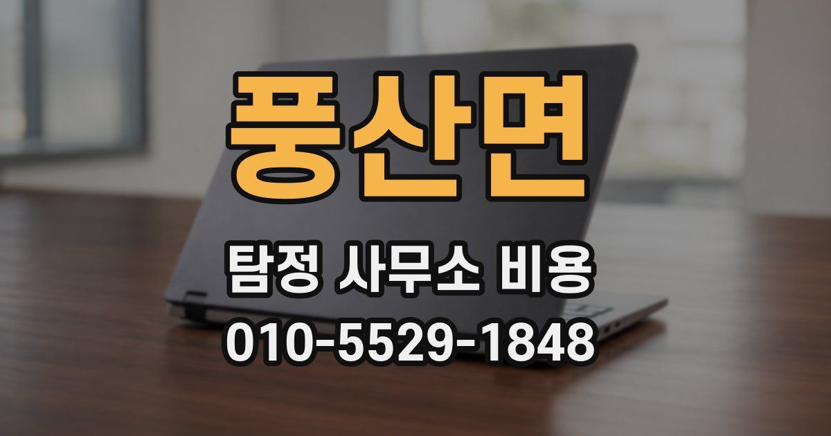 풍산면 탐정 사무소 비용