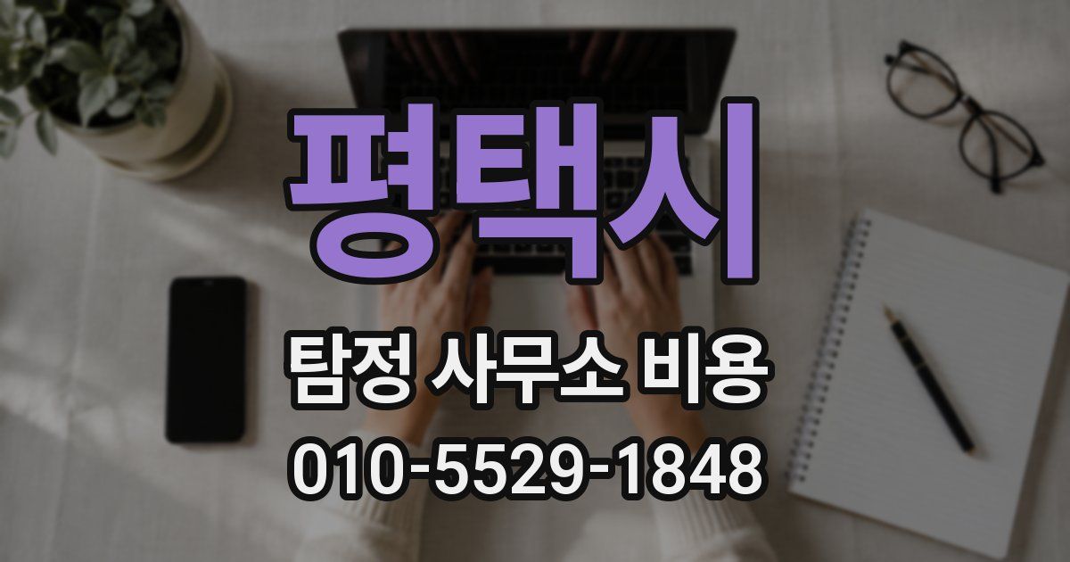 평택시 탐정 사무소 비용