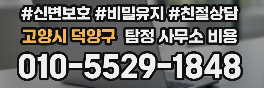 고양시 덕양구 탐정 사무소 비용