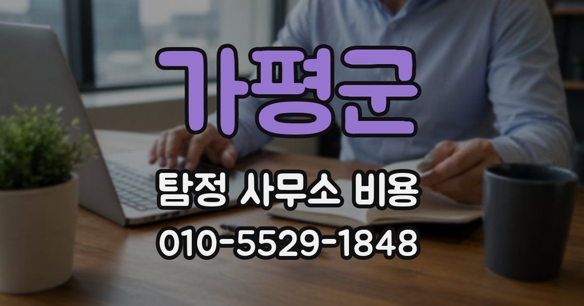 가평군 탐정 사무소 비용