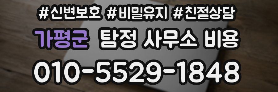 가평군 탐정 사무소 비용