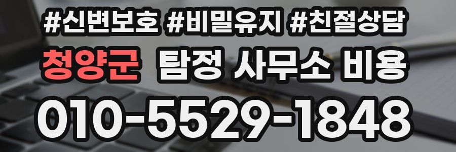 청양군 탐정 사무소 비용