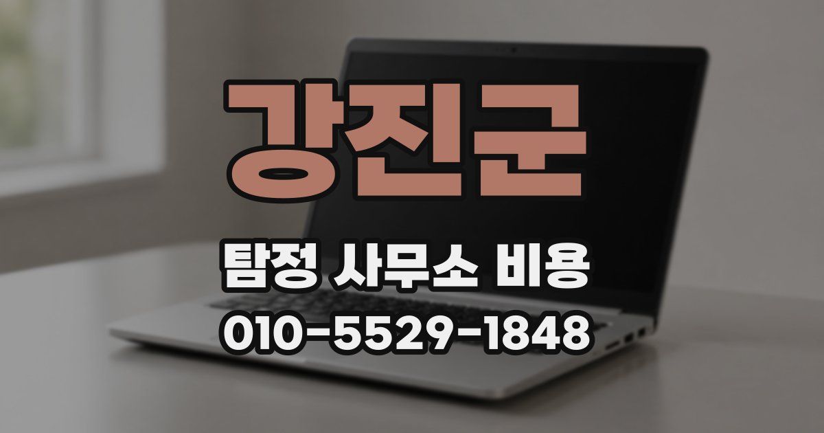 강진군 탐정 사무소 비용