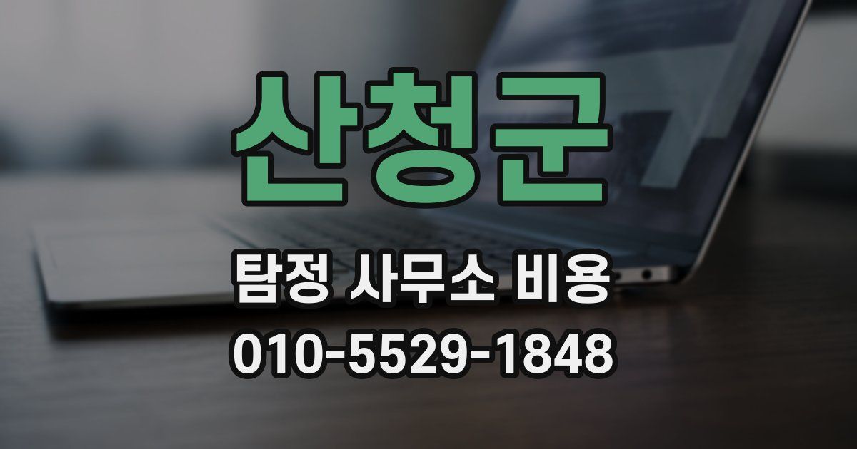 산청군 탐정 사무소 비용