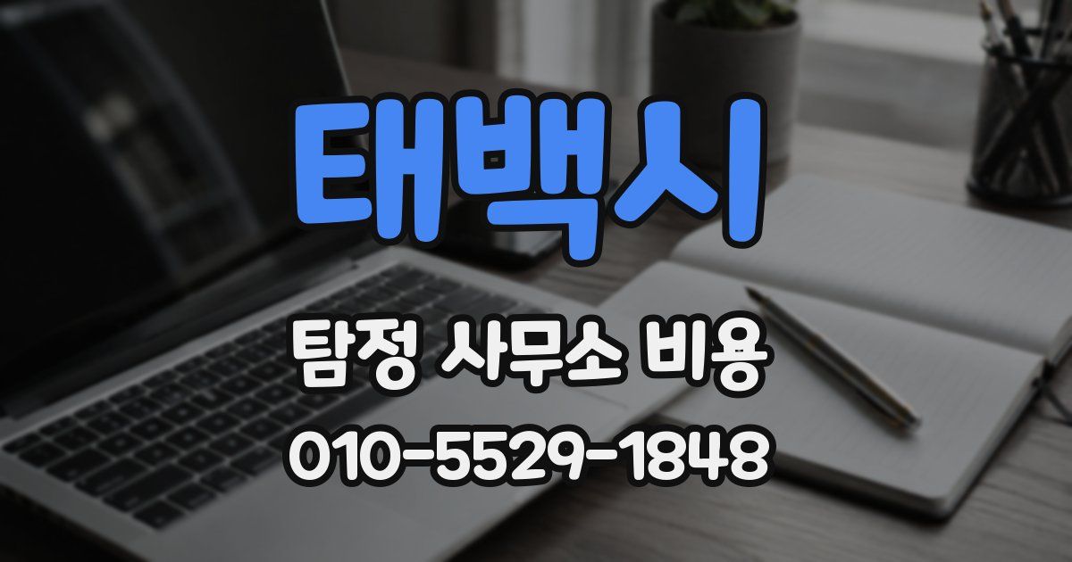 태백시 탐정 사무소 비용