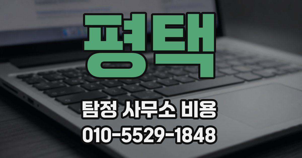 평택 탐정 사무소 비용