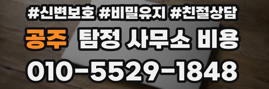 공주 탐정 사무소 비용
