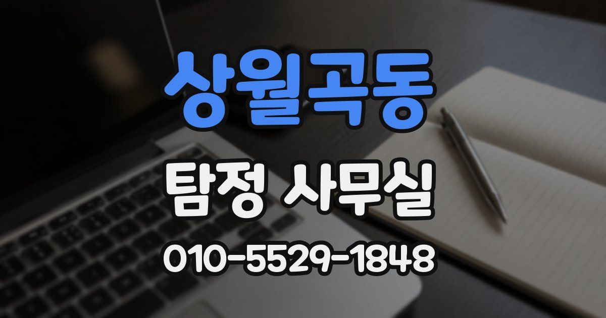 상월곡동 탐정 사무실