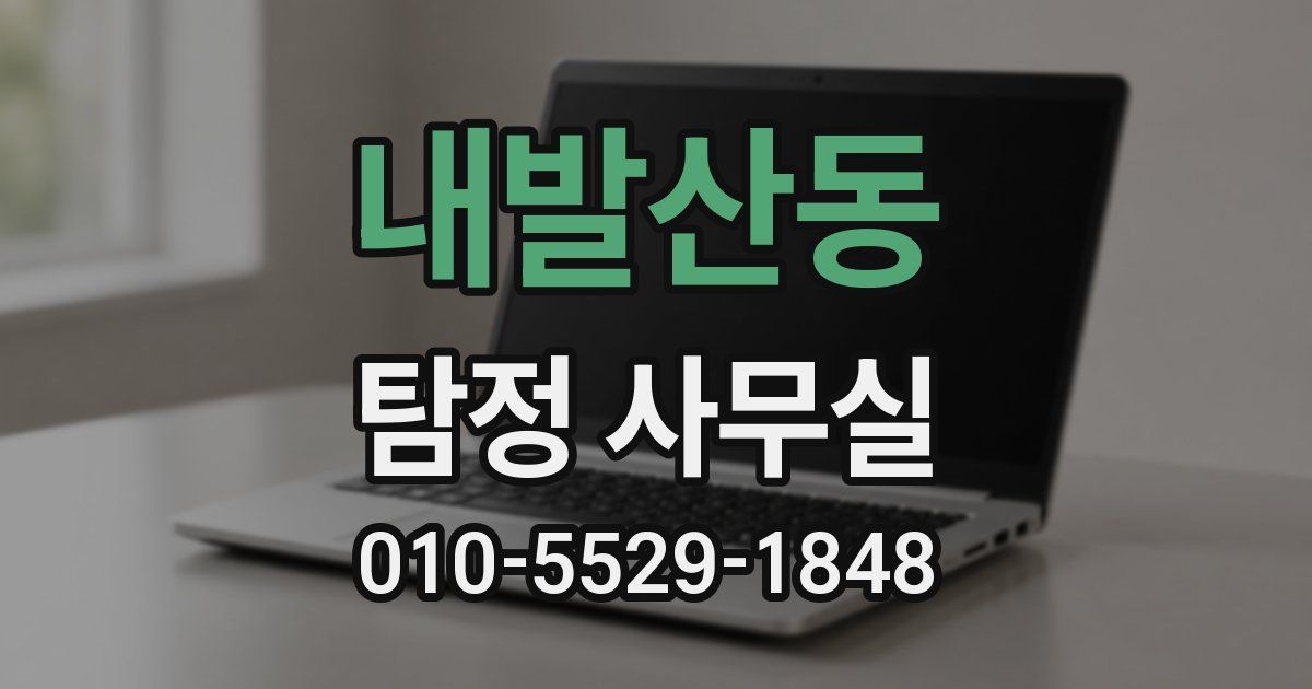 내발산동 탐정 사무실