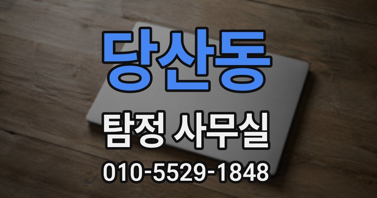 당산동 탐정 사무실