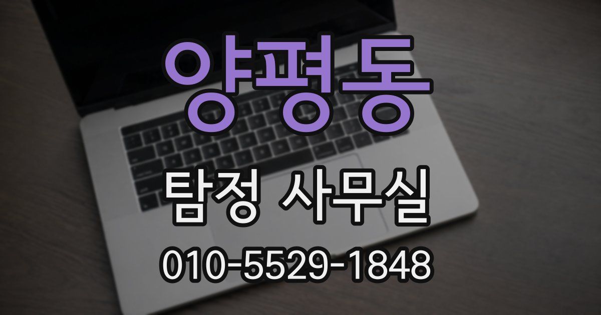 양평동 탐정 사무실