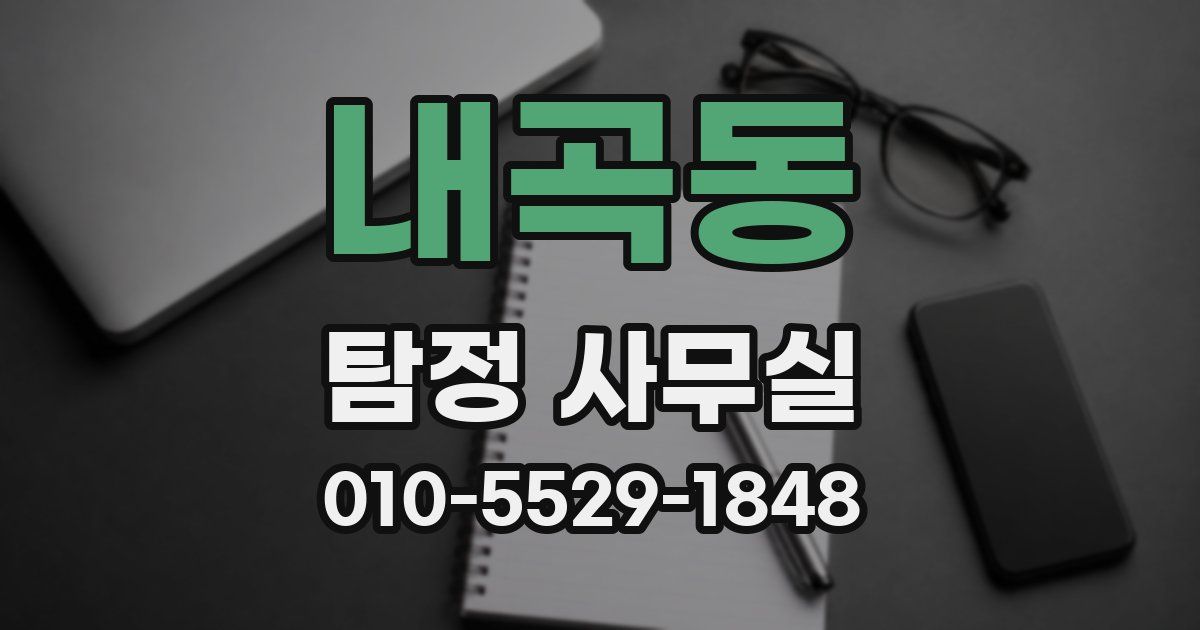 내곡동 탐정 사무실