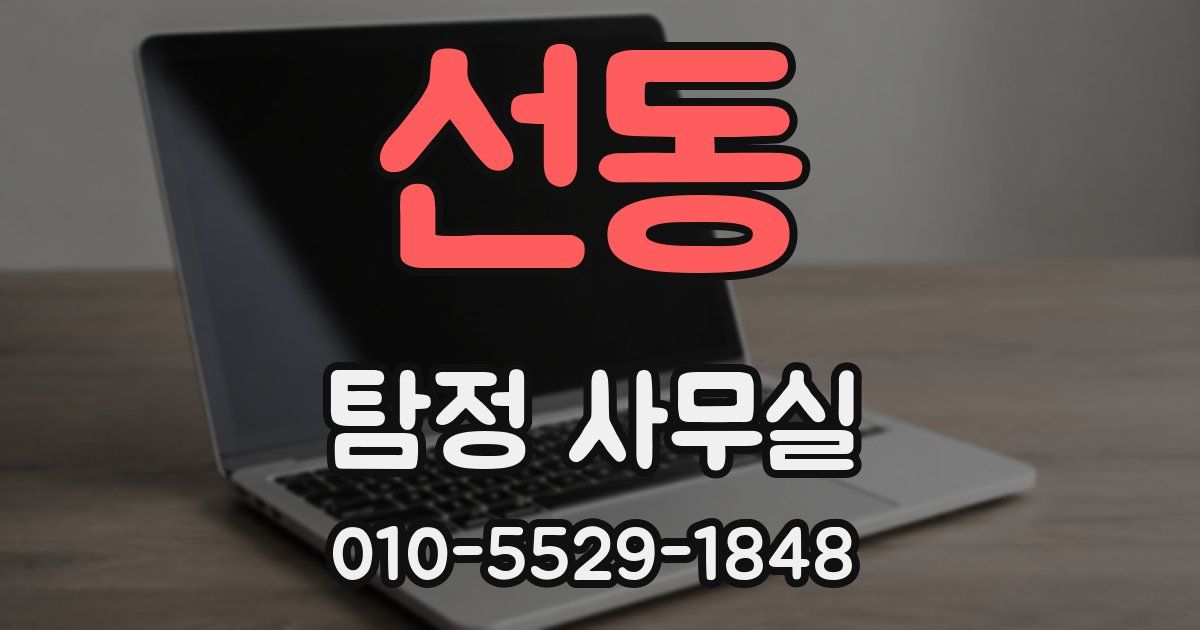 선동 탐정 사무실