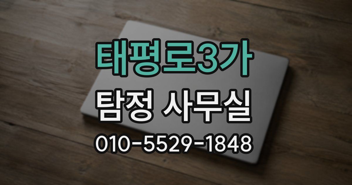 태평로3가 탐정 사무실
