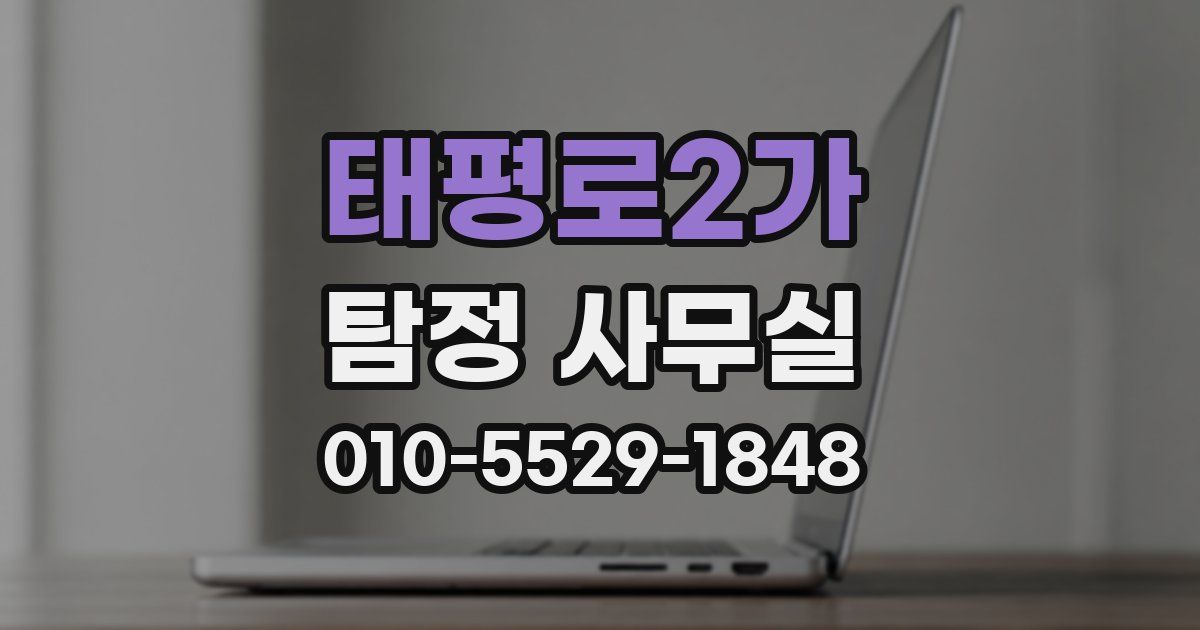 태평로2가 탐정 사무실