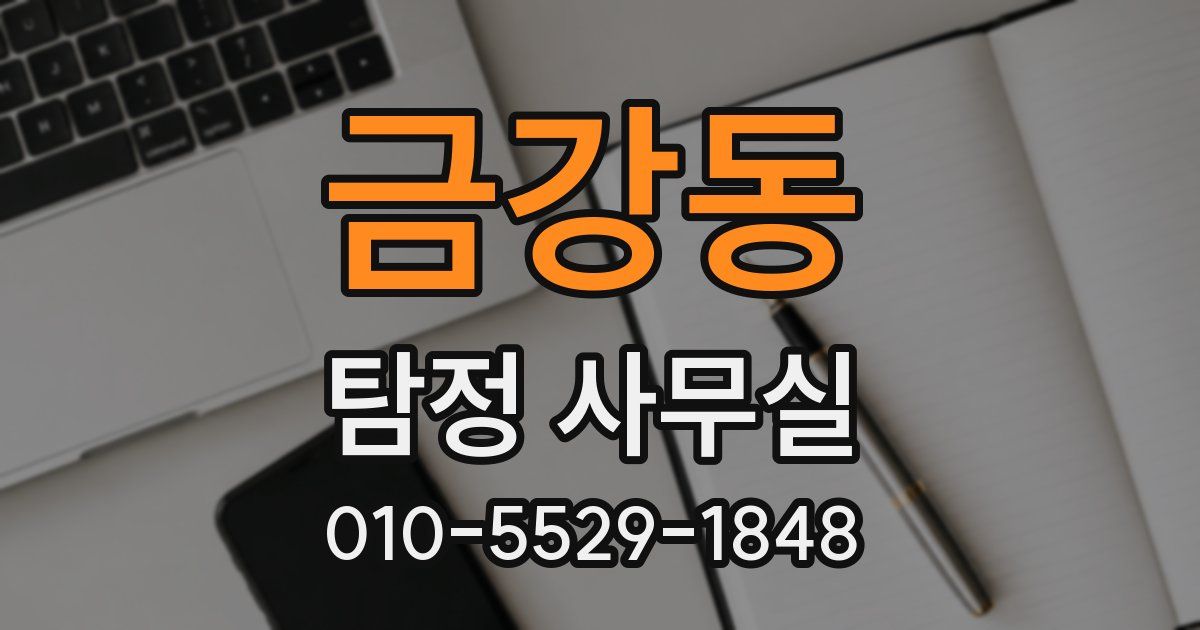 금강동 탐정 사무실