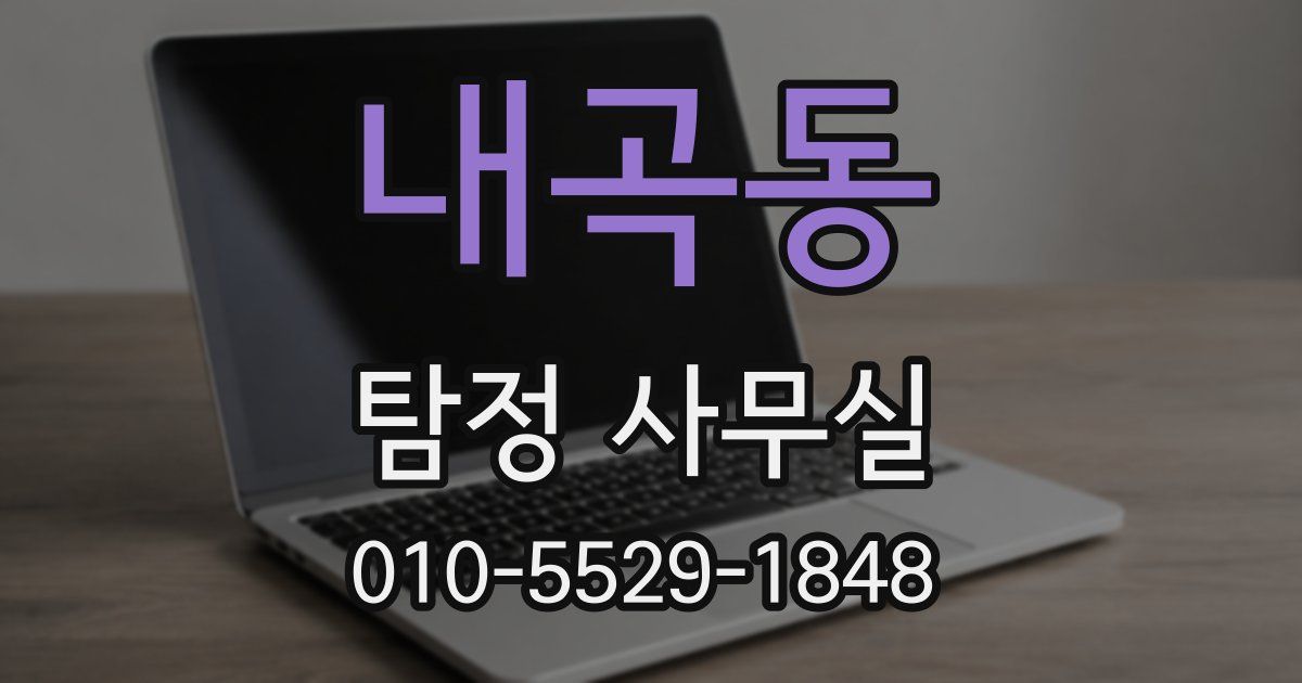 내곡동 탐정 사무실