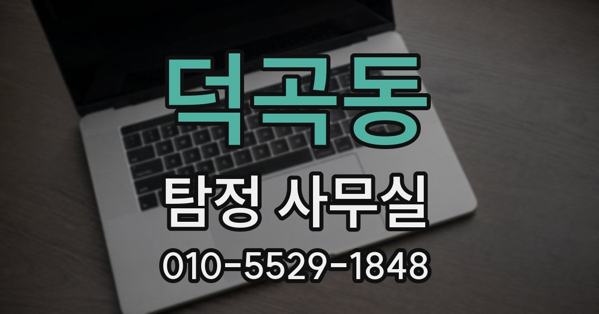 덕곡동 탐정 사무실