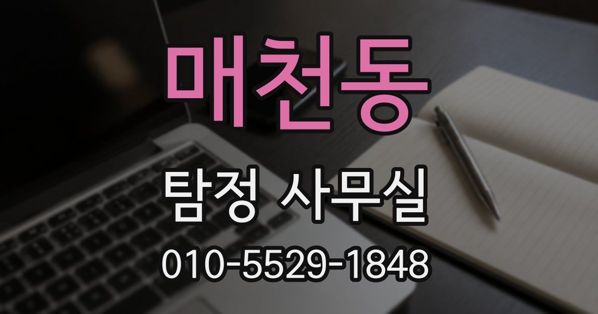 매천동 탐정 사무실