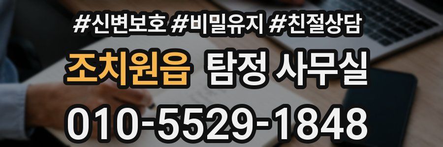 조치원읍 탐정 사무실