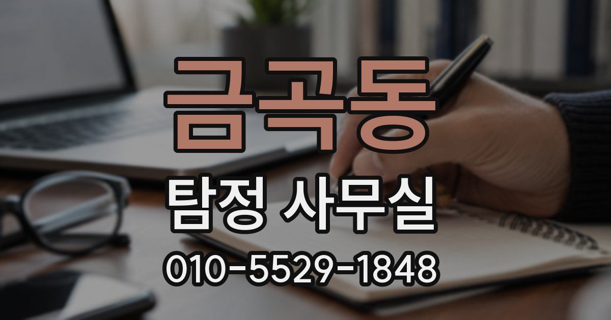금곡동 탐정 사무실