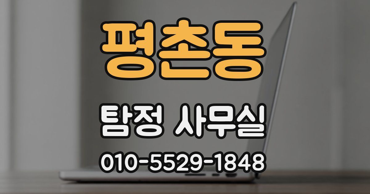 평촌동 탐정 사무실