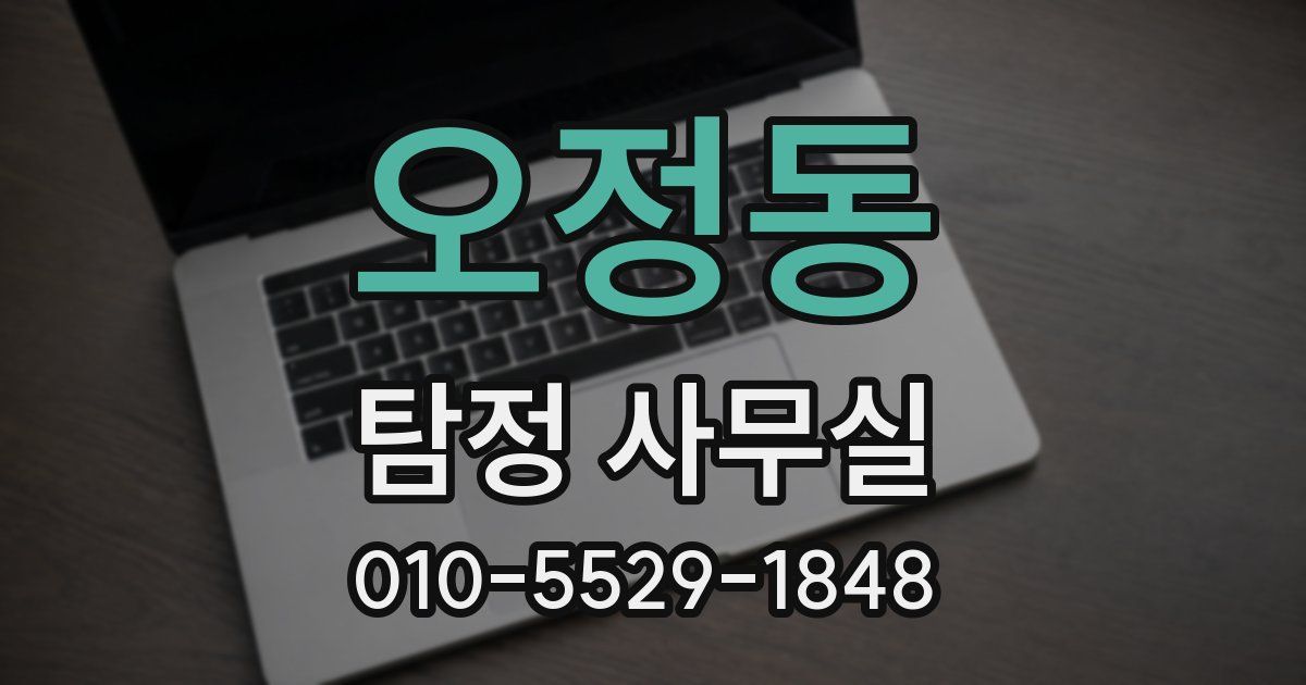 오정동 탐정 사무실