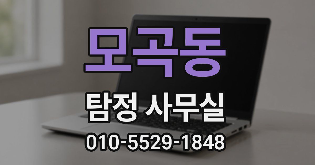 모곡동 탐정 사무실