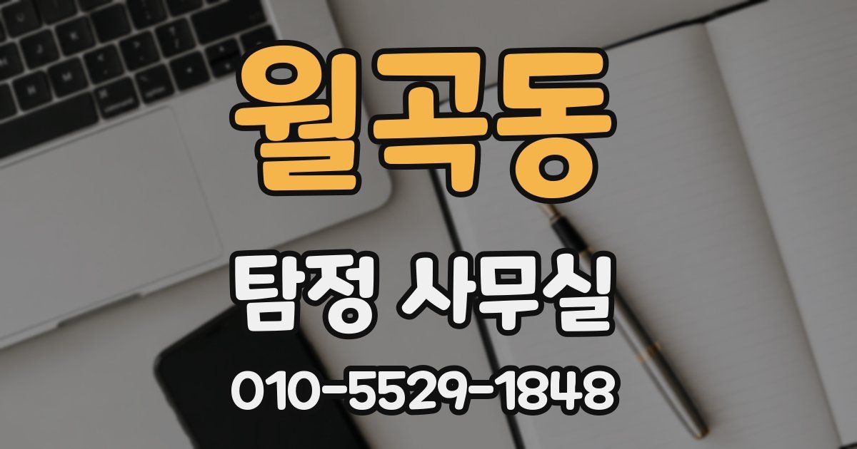 월곡동 탐정 사무실