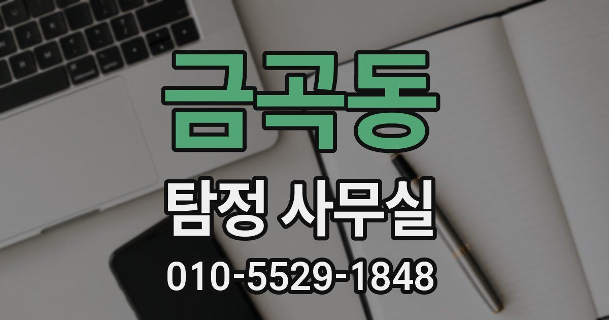 금곡동 탐정 사무실