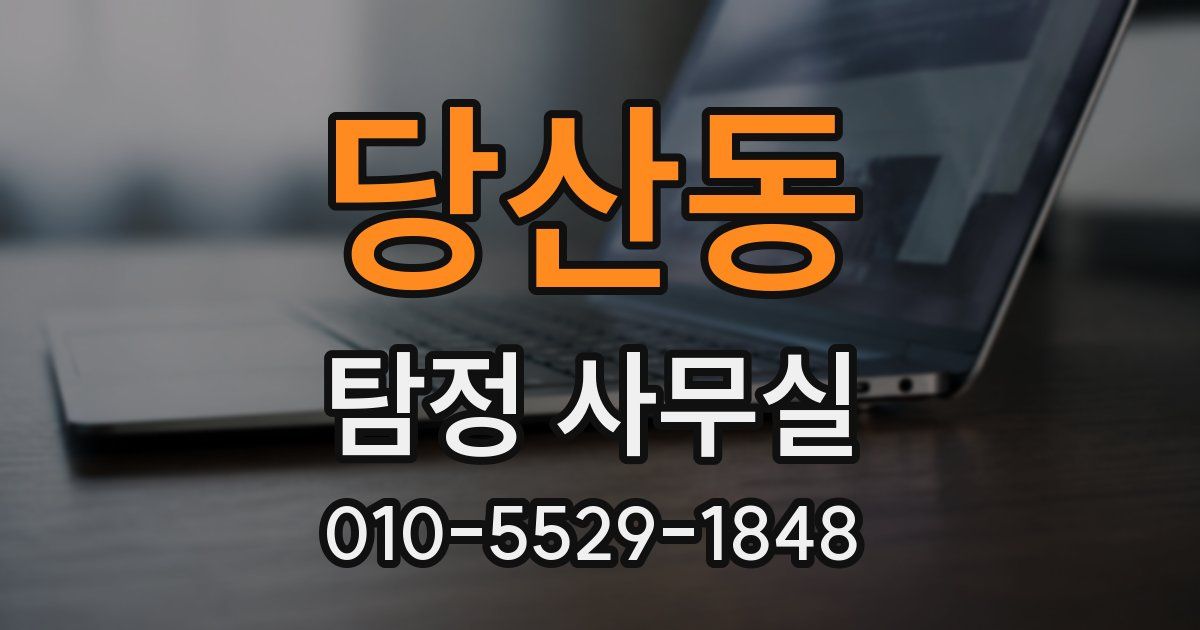 당산동 탐정 사무실